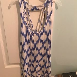 White and blue tank!